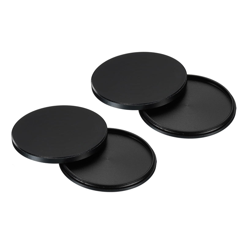 [AUSTRALIA] - PATIKIL 58mm Lens Cap, 2 Pack Camera Lens Cap Cover Universal Front Metal Lens Filter Stacks Cap Protective Case for 58mm Camera Circular Polarizing Fader ND Filter, Black 
