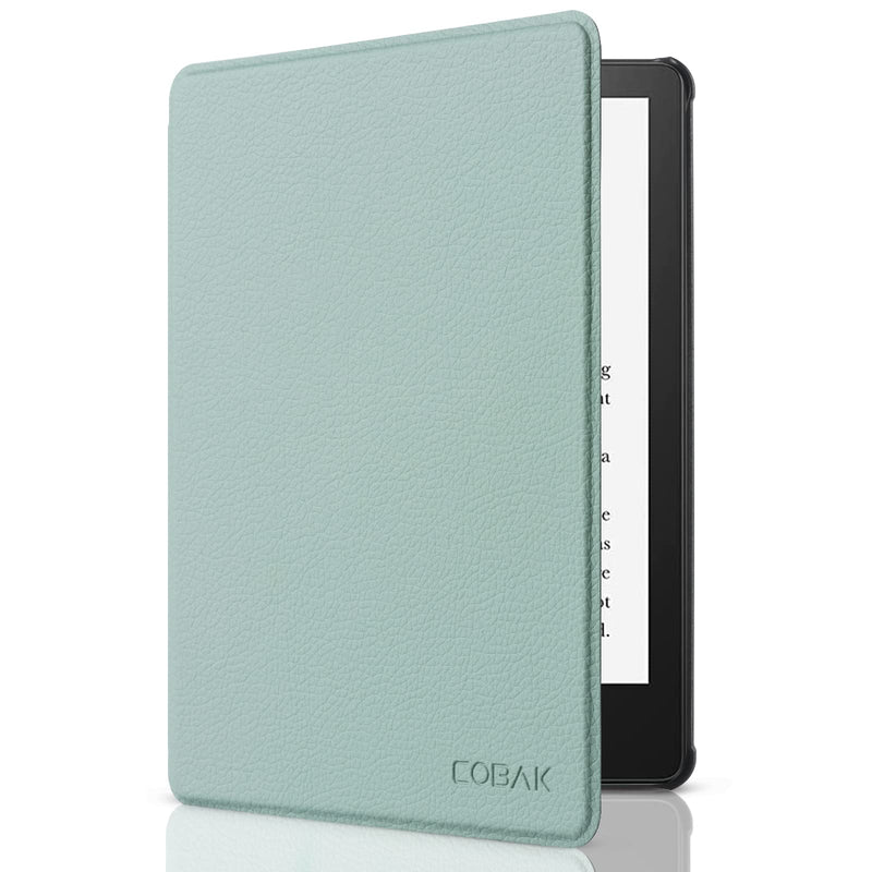 CoBak Kindle Paperwhite Case - All New PU Leather Cover with Auto Sleep Wake Feature for Kindle Paperwhite 11th Generation 6.8" and Signature Edition 2021 Released ***A-sage green