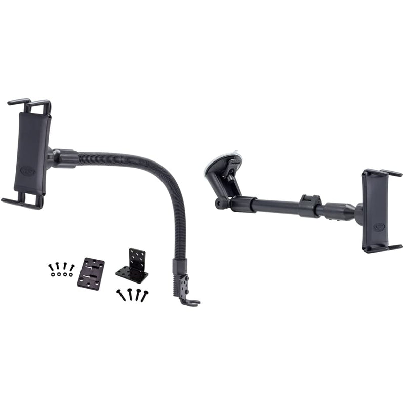 ARKON Car Seat Rail Phone or Tablet Mount for iPhone Xs Max XS XR X 8 Galaxy Note 9 8 S10 & Smartphone and Midsize Tablet Long Arm Windshield Suction Mount for Samsung Galaxy S5/S4