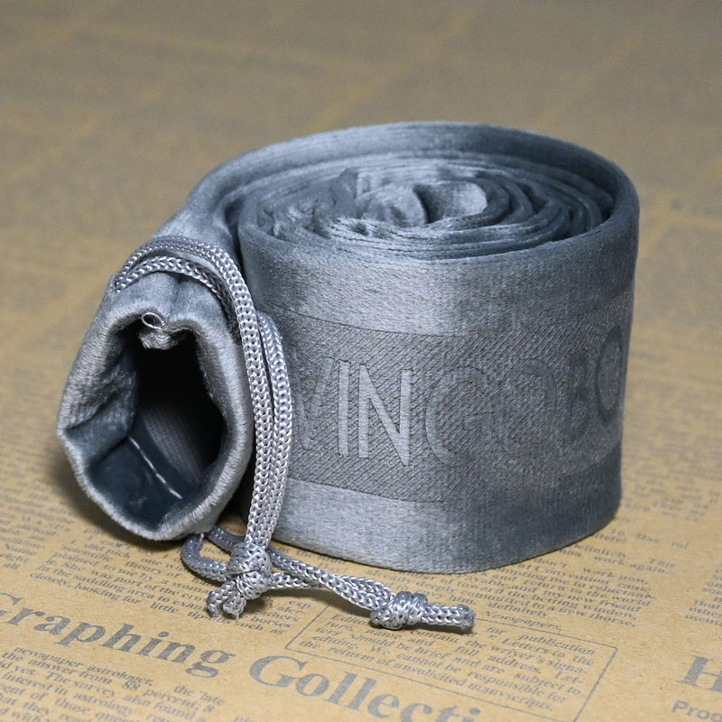 Violin Bow Velvet Bag for Single Violin/Viola/Cello Bow Protection Case Dust Cover 4/4 Full Size Grey