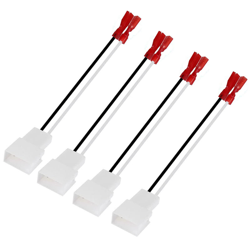 4 Pack 72-8104 Speakers Harness Adapter for Toyota Subaru Mitsubishi Speaker Wire Harness Connectors Plug Compatible with Toyota RAV4 Tacoma Tundra Camry Corolla 4 Runner Scion Pontiac Speaker Wiring 4 Pcs