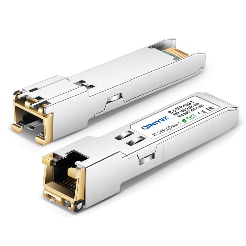 1.25/2.5/5/10G-T SFP+ to RJ45 Transceiver, SFP+ Copper Ethernet CAT.6a Module, for Cisco SFP-10G-T-S, MikroTik S+RJ10, Ubiquiti UF-RJ45-10G, Netgear AXM765, TP-Link, Fortinet, 30m,1 PCS 1.25/2.5/5/10GBase-T: 30m x1