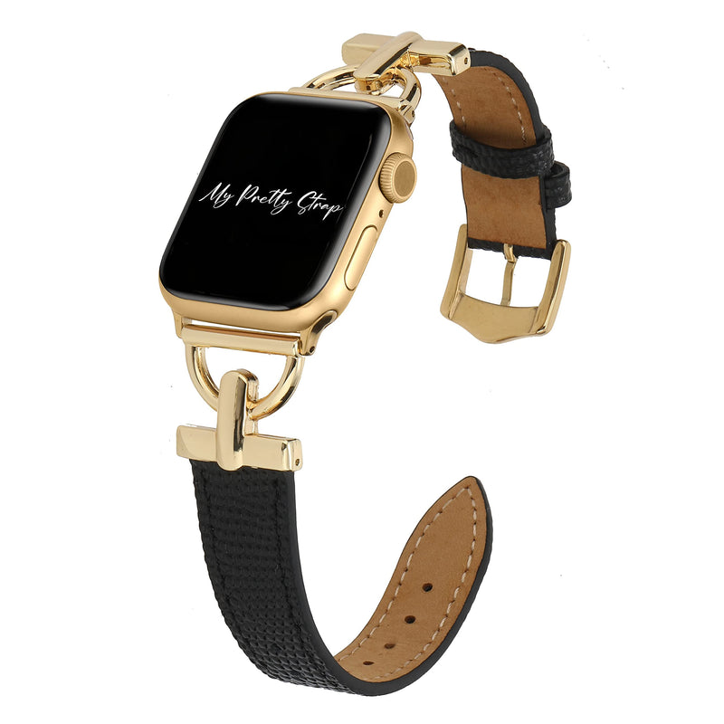 Compatible Apple Watch Band for Women, Stainless Steel- Fits Most Wrists | Series 1-11, SE and Ultra- iWatch Replacement Strap, Easy Resizing- Luxury Fashion Watch Band Glam Gold 38MM / 40MM/ 41MM / (Series 10& 11 - 42 MM)