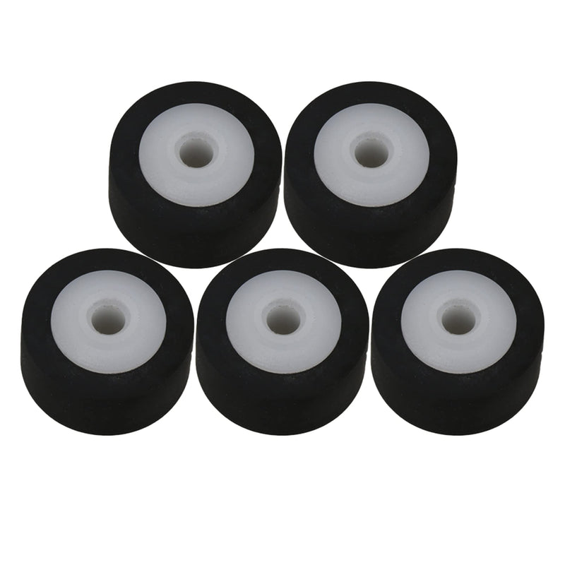 5 Pcs Inner Dia 0.1Inch Rubber Bearing Roller Guide Pulley Bearing Wheel Pinch Roller for Audio Radio Tape Recorder