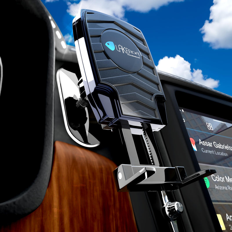 iMount Mini Magnet Plus Advanced 3M Adhesive & Universal Car Mount Phone Holder Compatible with All Smartphones – Magnetic Phone Holder with Phone Support Heavy Duty Polycarbonate Black