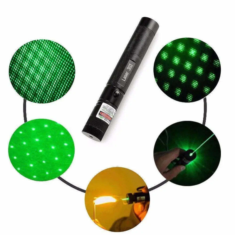 EBURQ Long Range Green Laser Pointer, Green High Power Lazer Pointer with Adjustable Focus for Night Astronomy Outdoor Camping and Hiking,Laser Pointer high Power with USB Charging