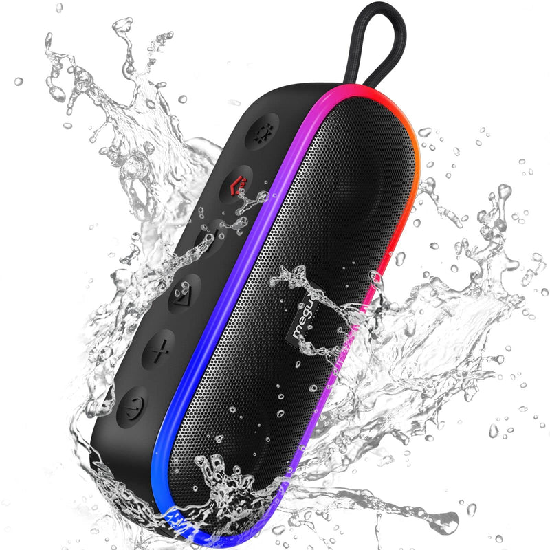 [AUSTRALIA] - Bluetooth Speakers,IPX7 Waterproof Speaker with 20W Powerful Sound,Portable Wireless Speakers with Extral Bass,for Beach Pool Camping Outdoors,Christmas/Birthday Gift for Men,Women,Friends Lightblack 