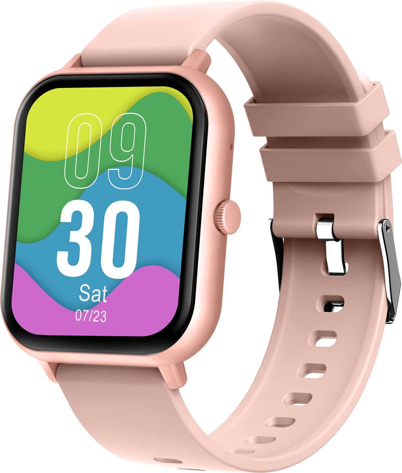 findtime 1.83" Smart Watch Answer/Make Calls, Full Touch Screen Bluetooth Smartwatch with AI Control 100+ Sports Mode GPS Fitness Tracker for Android iOS Phones Black Pink
