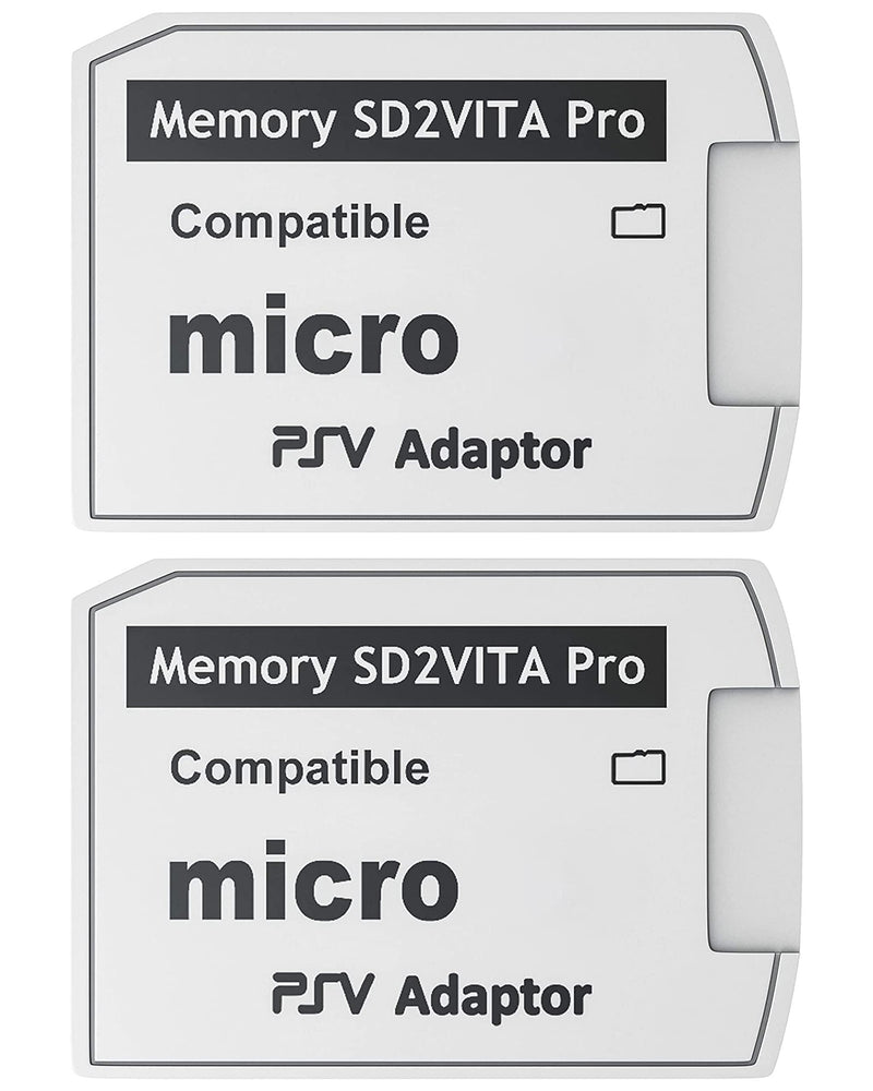[AUSTRALIA] - Skywin SD2Vita PS Vita Memory Card Adapter Compatible with PS Vita 1000/2000 3.6 or HENkaku System (2 Pack) 2 Pack 
