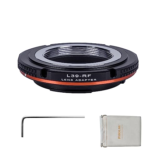 PHOLSY Lens Mount Adapter Compatible with M39 LTM Lens to Canon RF Camera Leica 39mm to Canon RF
