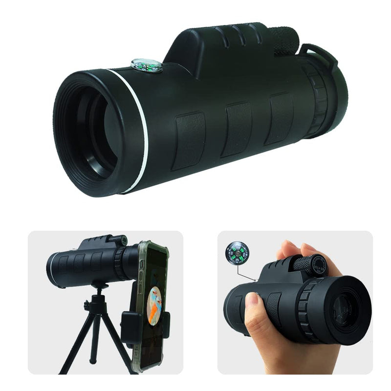 80x100 Monocular Telescope - Can be Connected to Mobile Phones for Use, Telescopes for Adult is Bright and Clear, for Hunting, Bird Watching, Travel, Camping Hiking, Long-Range Shoot