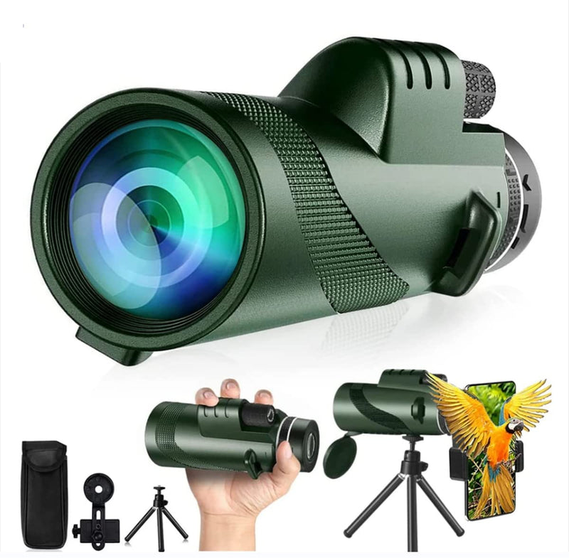 40X60 Monocular Telescope High Powered HD - Monocular Telescope for Hunting Wildlife Starscope Bird Watching - Cool Gadgets for Men - Monocular for iPhone Adapter- Perfect