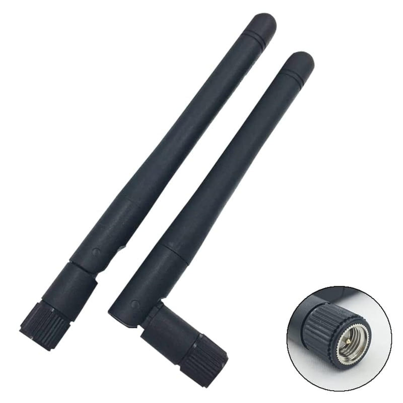 2Pcs 2.4ghz WiFi Pc Desktop Wireless Antenna 3dbi with SMA Male Connector for Network Wi-fi Router USB Adapter Security IP Camera Video Surveillance Monitor