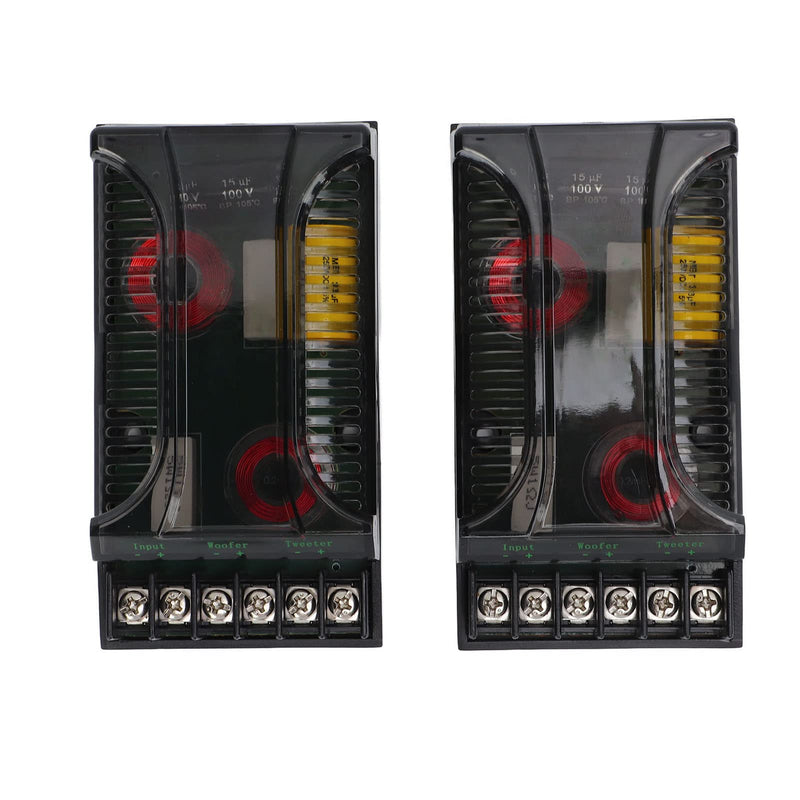 Headerbs 2 Way Car Audio Crossover 2 Pack Speaker Tweeter Passive Crossover Divider with Overcurrent 300 Watts HEADERBSQY7SGW1CHK