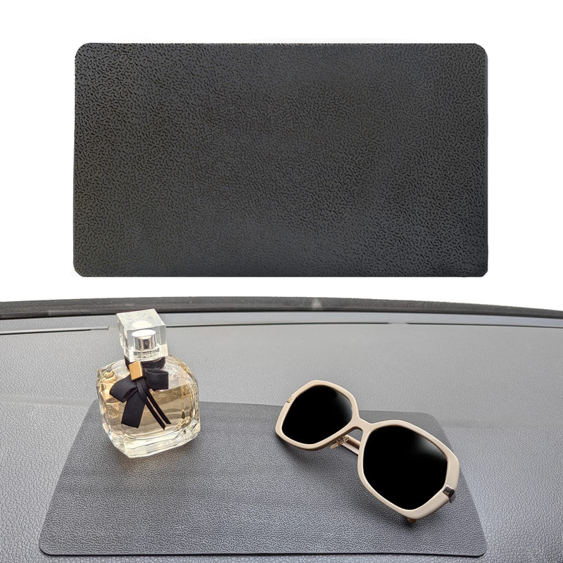 Car Dashboard Anti-Slip Rubber Pad, Multifunctional 10.6 x 5.9 Universal Non-Slip Car Magic Dashboard Gel Latex Pad for Cell Phones, Sunglasses, Keys, Coins and More Use (Black/Car Texture) wenlu