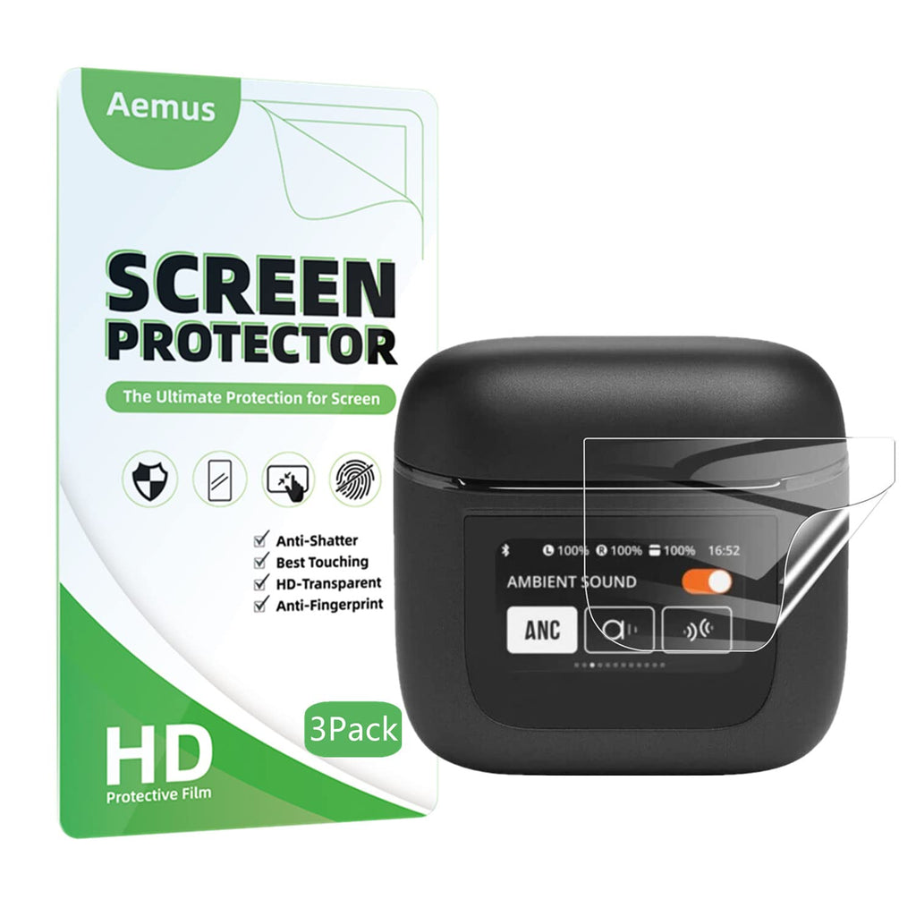 Aemus Compatible for JBL TOUR PRO 2 Screen Protector (3 Pack) HD PET Film Protector
