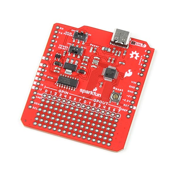 [AUSTRALIA] - SparkFun USB-C Host Shield Digital Logic and Analog Circuitry MAX3421E USB Controller, Board Dimensions (inches): 2.25 x 2.10 x 1.05 