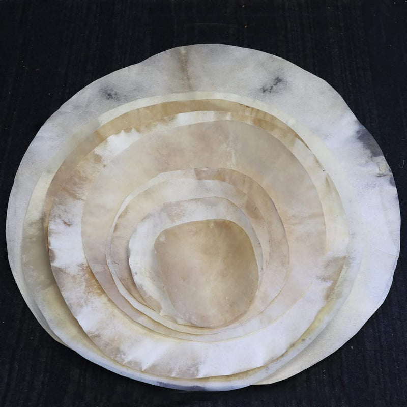 Zaza Percussion - Goatskin for Darbuka Doumbek Drum, Goat Skin for Djembe Natural Flat Round Goat Skin Head-30'' 30''