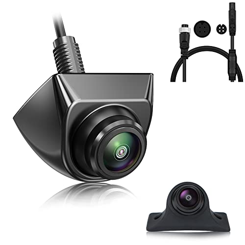 GreenYi AHD 1080P Backup Camera with Adjustable Fisheye Lens + 4Pin Male to M12 Aviation Female Cable Plug Adapter Converter