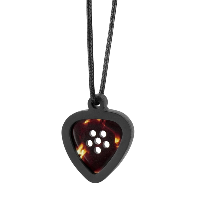Musiin Necklace Silicone Guitar Pick Holder Double-Sided Universal Pick Thickness (Standard)