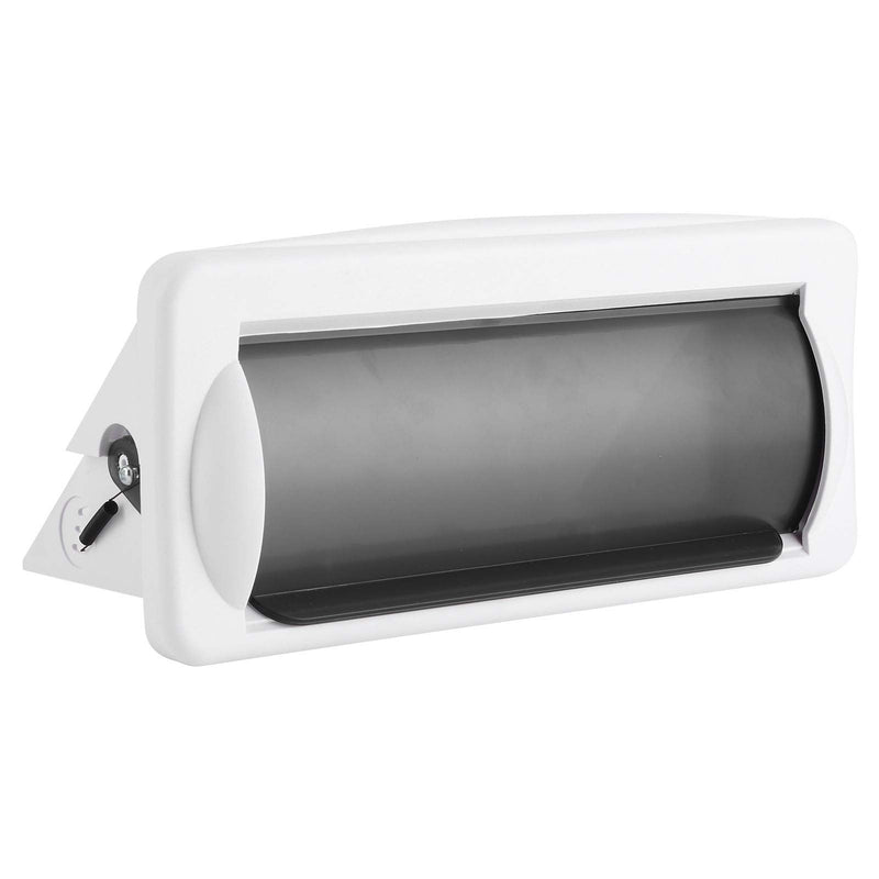 Marine Stereo Cover, Boat Radio Protector Shield, Marine Boat Single DIN DVD Radio Shield Waterproof Cover with Flip Top Door Flush Mount