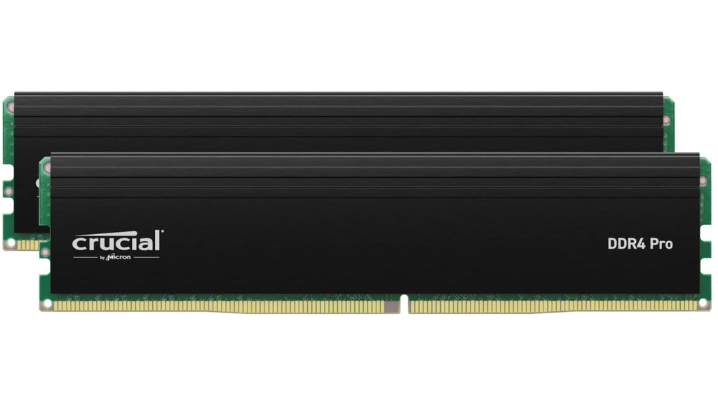 Crucial Pro RAM 32GB Kit (2x16GB) DDR4 3200MT/s (or 3000MT/s or 2666MT/s) Desktop Memory CP2K16G4DFRA32A 32GB Kit (2x16GB) with Heat Spreader