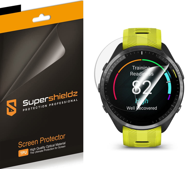 Supershieldz (3 Pack) Designed for Garmin Forerunner 965 Screen Protector, High Definition Clear Shield (TPU)