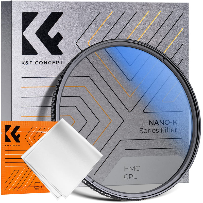 [AUSTRALIA] - K&F Concept 58mm Circular Polarizer Filter Ultra-Slim 18 Multi-Coated Optical Glass Circular Polarizing Filter for Camera Lenses with Cleaning Cloth (K Series) 