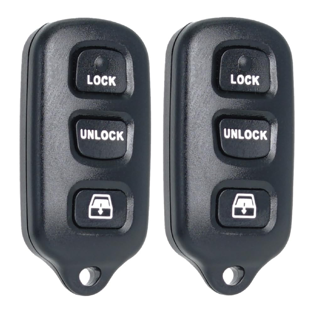 Key Fob Keyless Entry Fits for Toyota Sequoia 4Runner 1999 2000 2001 2002 2003 2004 2005 2006 2007 2008 2009 Remote Control Replacement 89742-35050 HYQ12BBX HYQ12BAN HYQ1512Y (Set of 2)