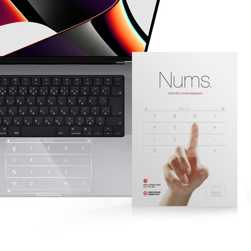 Nums Smart Touchpad Numeric Keypad Keyboard for MacBook Air/Pro13‘’, Touchpad Protector, Excellent Touch Experience, Durable Tempered Glass, A2681 (MacBook Air 13'' (2022 M2))