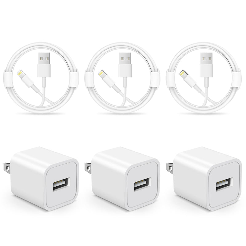 iPhone Charger【Apple MFi Certified 】 3-Pack Fast Phone Charger USB Fast Cable Compatible with iPhone 14/14 Plus/14 Pro/14 Pro Max/13/13Pro/12/12 Pro/11/11Pro/XS/Max/XR/X/8,iPad