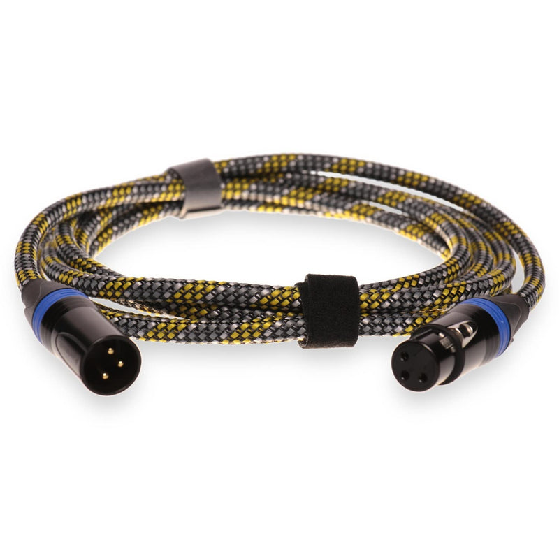 Aperion Audio Premium Balanced XLR Cables for High-End Audio/Home Theater Systems, Pure Copper Connectors and Heavy-Duty Shield - XLR Male to XLR Female (Single) (9FT) 9FT