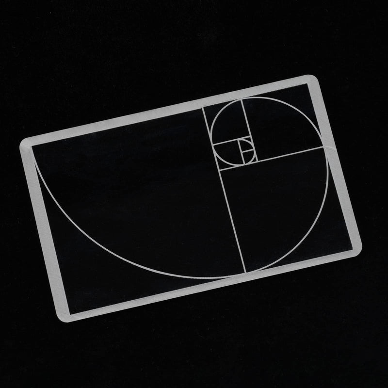 [AUSTRALIA] - Golden Ratio Viewer,1 Pack Portable Fibonacci Composition View Finder,Photography Scale Viewing Tool,Credit Card Size 1 pack 