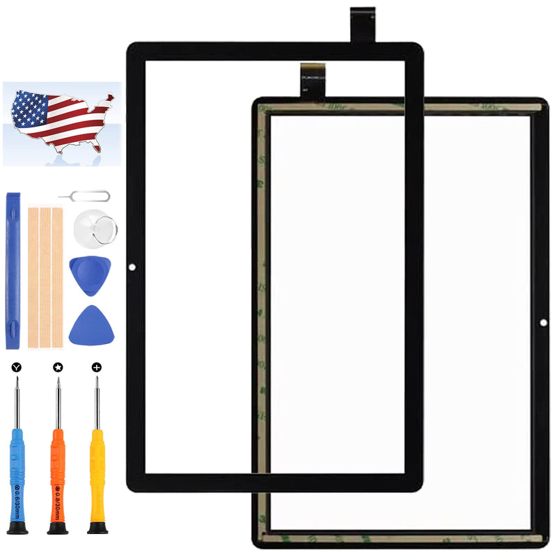 for ONN 10.1" Gen 3 Surf 2022 Tablet 100071485 Screen Replacement for ONN 100071485 Touch Screen Digitizer Replacement Sensor Glass Panel Full Repair Parts Kit with Tools (Black, Not LCD Display)