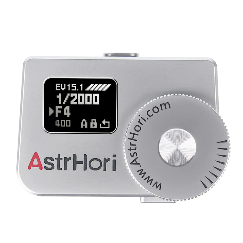 AstrHori AH-M1 Light Meter, OLED Real-time Metering, Wide Range of ISO/F/Shutter Value Display, with Adjustable Cold Shoe Position to Work