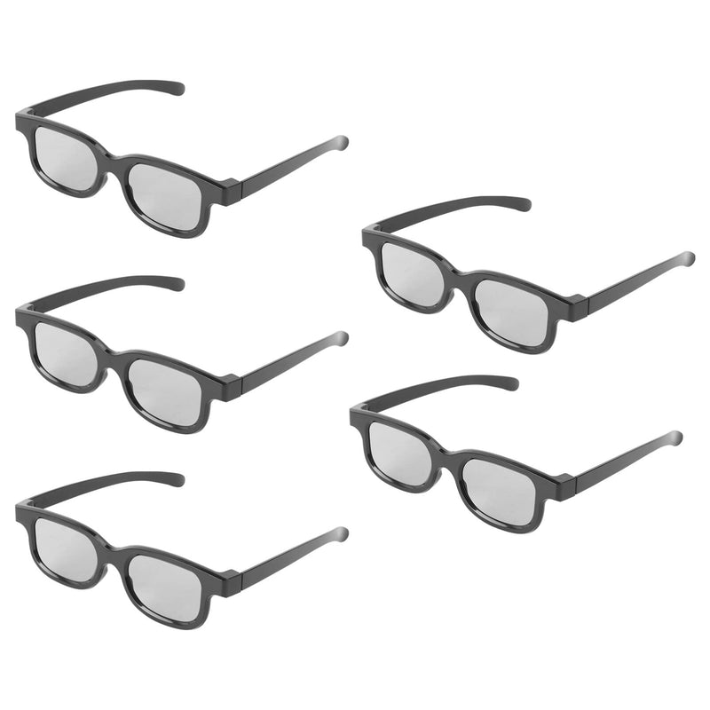 SUPVOX Tv Projector 5 Pairs 3D Viewing Glasses for Movies Game Ultra-Light 3D Glasses Movie Polarizer for Theater Screens Computer Monitors Polarized Glasses
