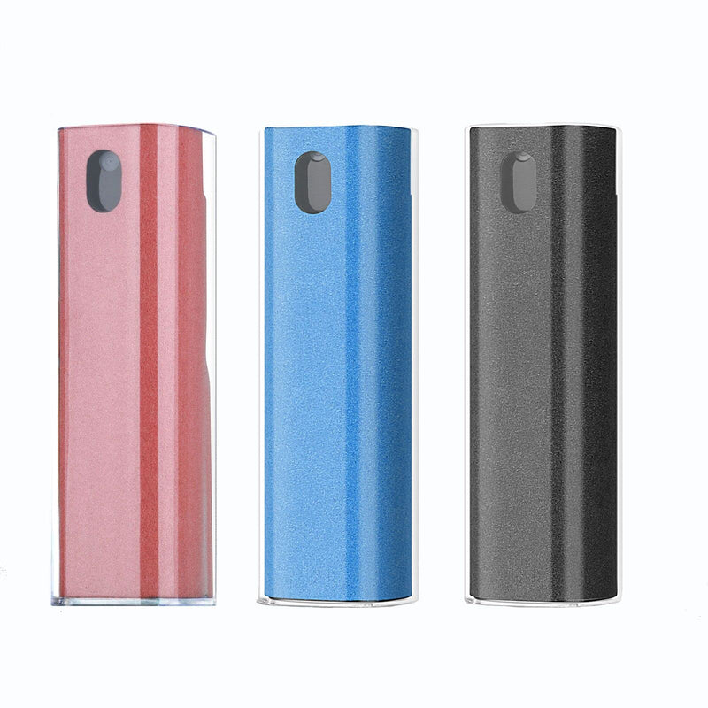 [AUSTRALIA] - 3 Pcs Fingerprint Proof Screen Cleaner, 3 in 1Touchscreen Mist Cleaner Spray Wipe Soft Fiber Flannel, Safe for All Phones Glasses Tablet Laptop TV Watch Screens(Black&Blue&Pink) Blue&black&pink 