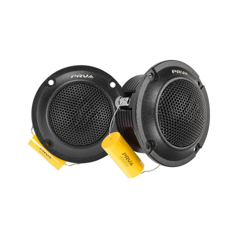 PRV Audio Bullet Super Tweeters Neodymium, 3 Inch PRV Tweeter Black TW400Ti-Nd-4 Slim 240 Watts 4 Ohm, Easy to Mount, 3 Inch Speaker Replacement (2 Tweeters) White