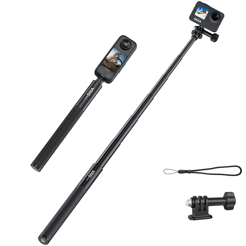 51.57" Selfie Stick for GoPro Insta360, Extension Invisible Selfie Stick for Insta360 ONE X3, X2, ONE R,ONE X, ONE Action Camera