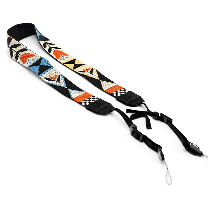Nocs Provisions Woven Tapestry Strap, Binocular & Camera Reinforced Universal Wide Shoulder & Neck Strap for Men & Women Flora