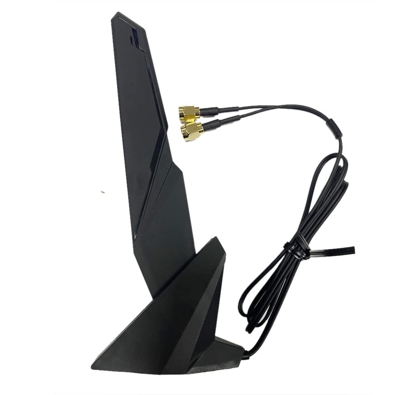 SMA WiFi 6e 2T2R Antenna 2.4G/5G Dual Band for GIGABYTE AORUS Z390 Z270 Z370 Z490 Z590 Z690 X470 X570 X570S X570I H470 H470I H610 B460 B450 B550 B560 B660 AX X299X Magnetic Base PC Desktop