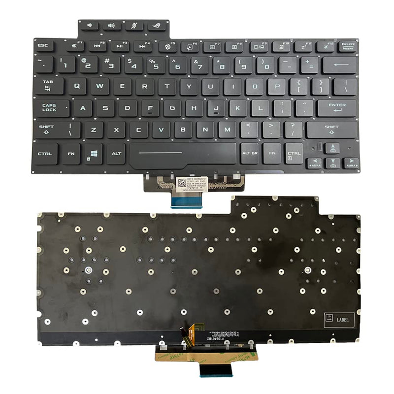 JINTAI Backlit US Keyboard for ASUS ROG Zephyrus G14 GA401 0KNR0-2618US00 | US Backlit Keyboard Replacement for ASUS ROG G14 Zephyrus GA401 GA401I GA401IU 0KNR0-2618US00