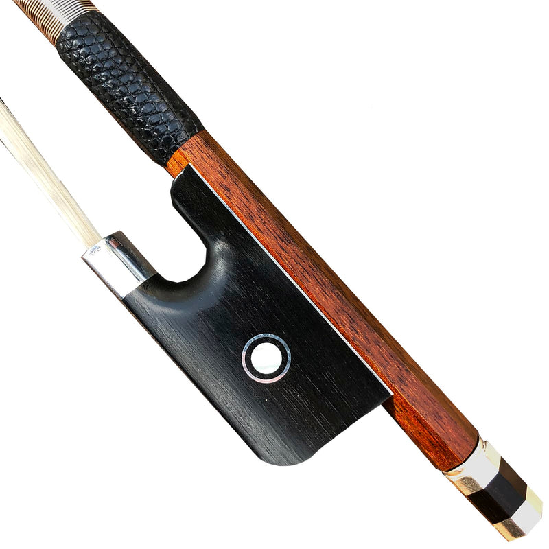 Cello Bow IPE Wood Cello Bow Unbleached White Horse Hair Art No VC210 (4/4 Cello Bow) 4/4 Cello Bow