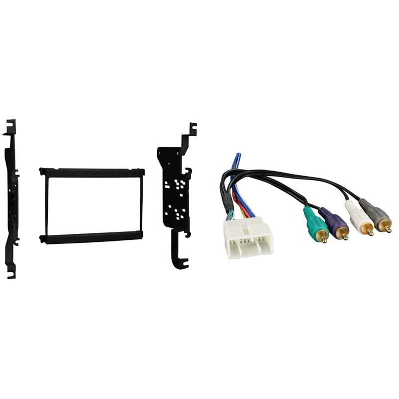 Metra Double DIN Installation Kit (95-8157B) and Radio Wiring Harness for Toyota (70-8112) Kit + Wiring Harness 70-8112 Standard Packaging