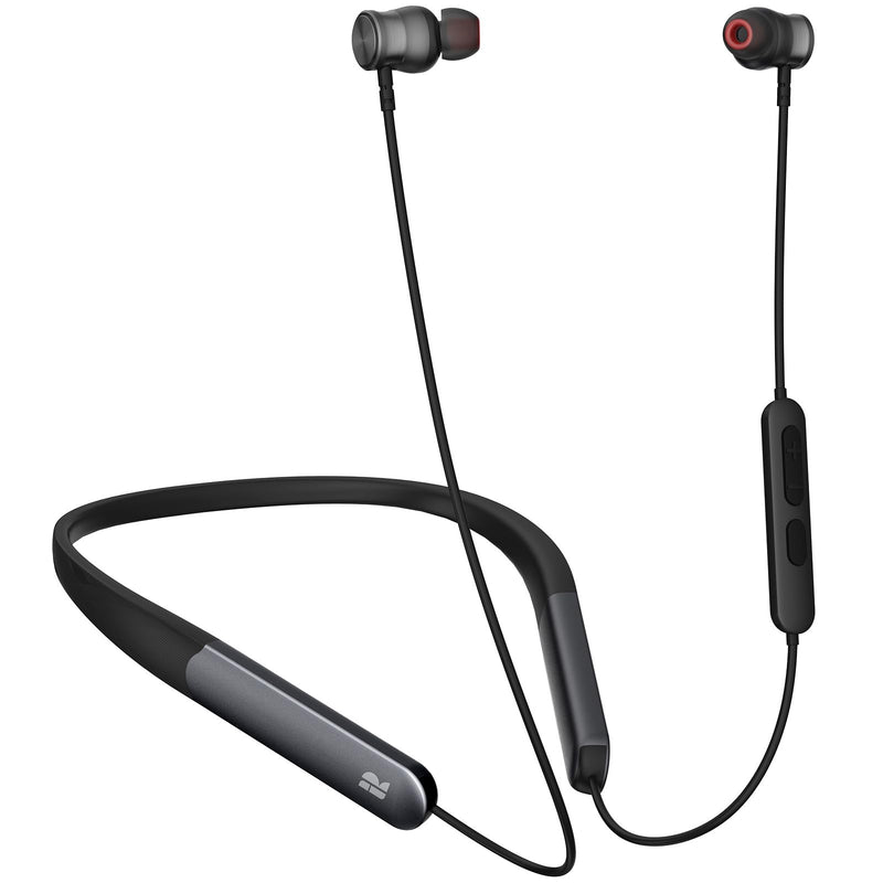 Rythflo Bluetooth Headphones, 150H Playtime Wireless Bluetooth Earbuds w/Mic in-Ear Magnetic Neckband Earphone, IPX7 Sweatproof Deep Bass Headset for Home, Traveling, Outdoor, Business Trips Black