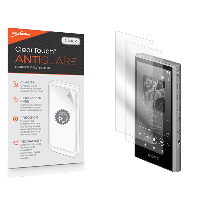 BoxWave Screen Protector Compatible with Sony Walkman (NW-A306) - ClearTouch Anti-Glare (2-Pack), Anti-Fingerprint Matte Film Skin