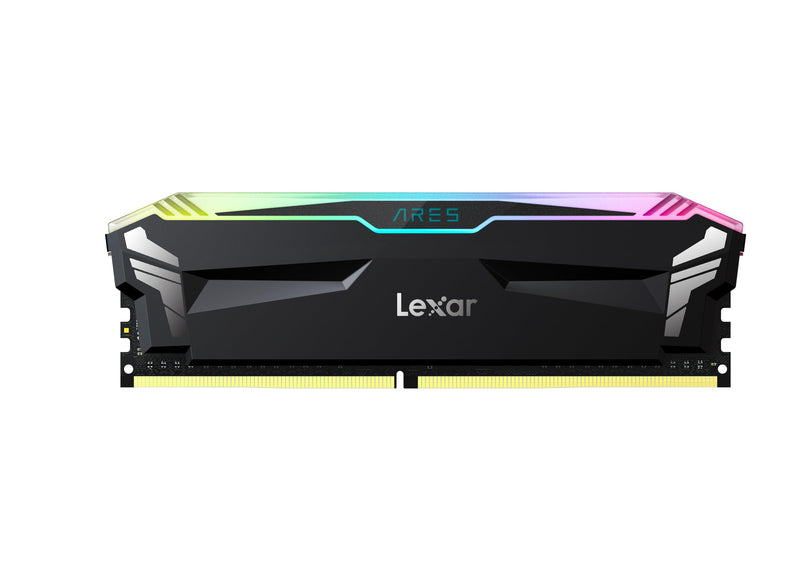 Lexar ARES RGB 16GB (2x8GB) DDR4 RAM 3600MT/s CL18 Desktop Memory, Compatible with Intel XMP 2.0 and AMD Ryzen (Black) LD4BU008G-R3600GDLA 3600 16GB Kit (2x8GB)