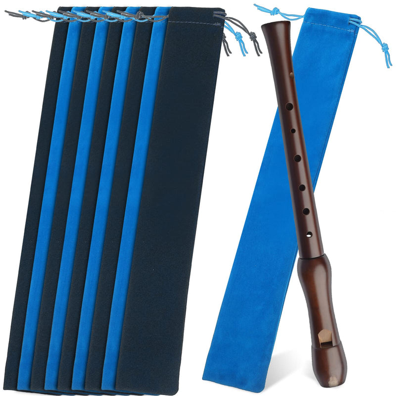 [AUSTRALIA] - Vertical Flute Bag 10pcs Flute Storage Bag Piccolo Carry Bag Music Instrument Drawstring Pouch Portable Recorder Flute Case Bag for Vertical Flutes Recorders Recorder Bag 