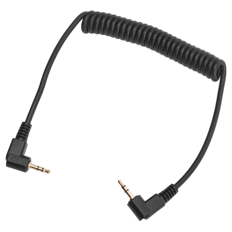 [AUSTRALIA] - 2.5mm F2 Remote Control Shutter Release Cable Cord, Flash Sync Cable 2.5mm Male to Male Coiled Cord, for GFX X Series Camera 1m 