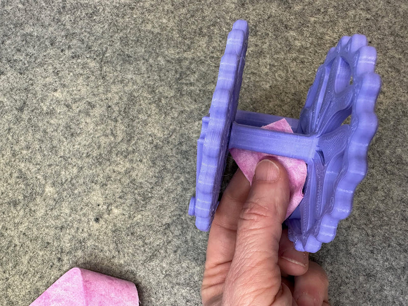 Third Hand Binding Folder Clip and Binding Wheel for Quilting and Sewing by Purple Hobbies, Making It Easier to Create Binding and Store. (Purple Binding Wheel ) Purple Binding Wheel
